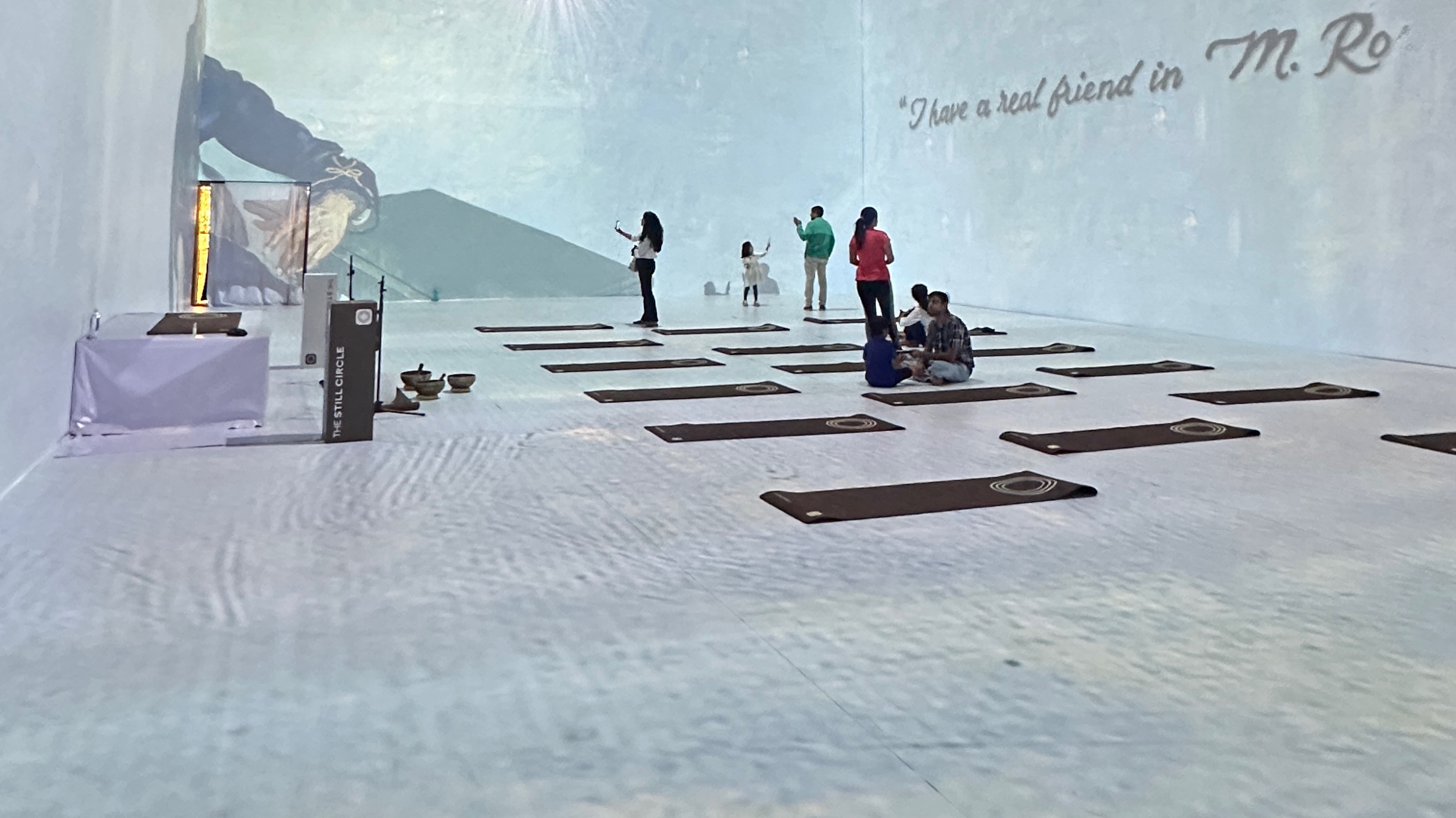 Yoga + sound bowl experience at the Van Gogh Immersive exhibition - Image 6