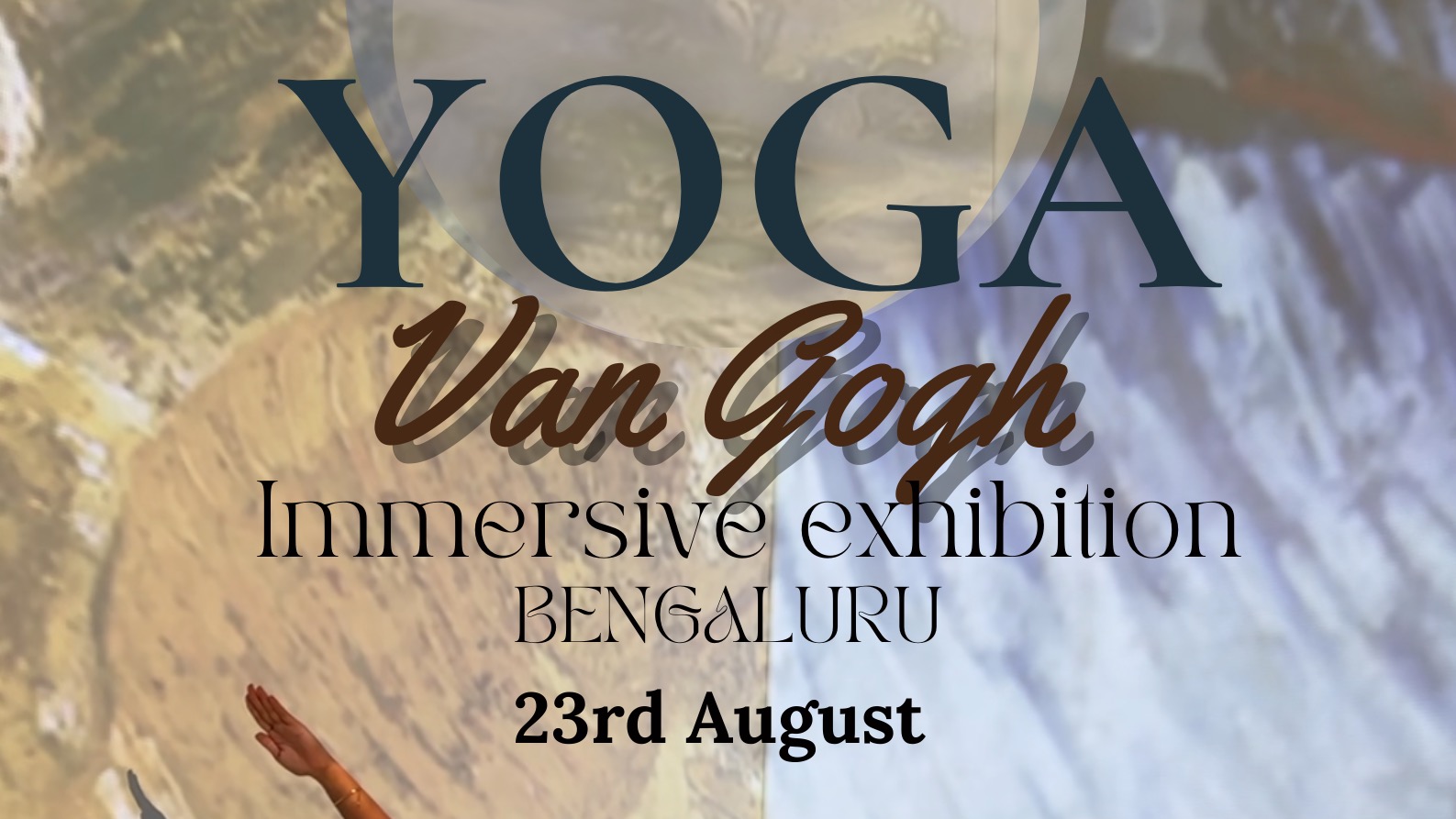 Yoga + sound bowl experience at the Van Gogh Immersive exhibition - Image 1